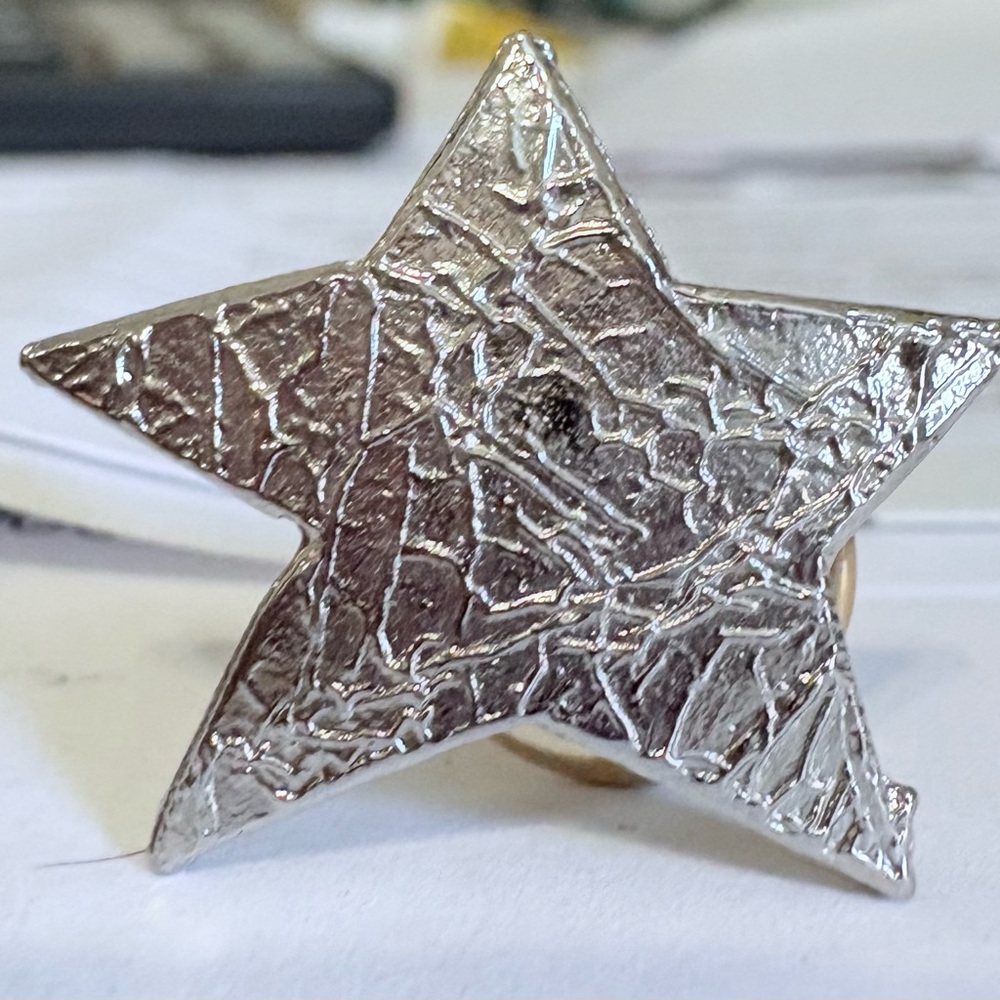 Silver Star pendant brooch